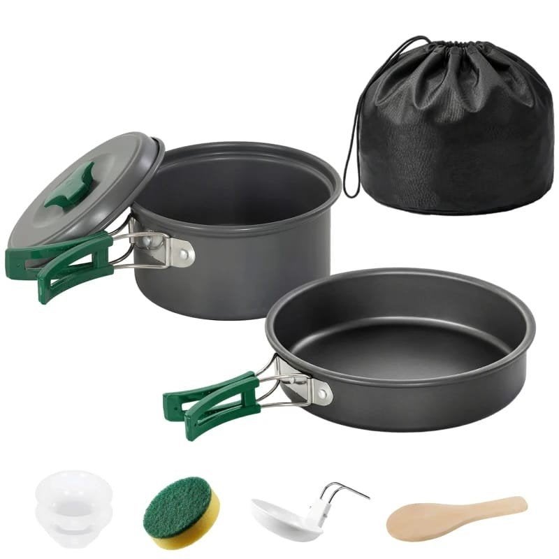 8-delige Camping Kookset campingpan & Compact, Ophalen of Verzenden, Nieuw