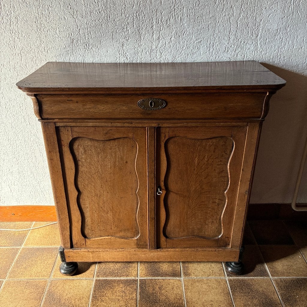 Antiek eiken kastje kast, Ophalen