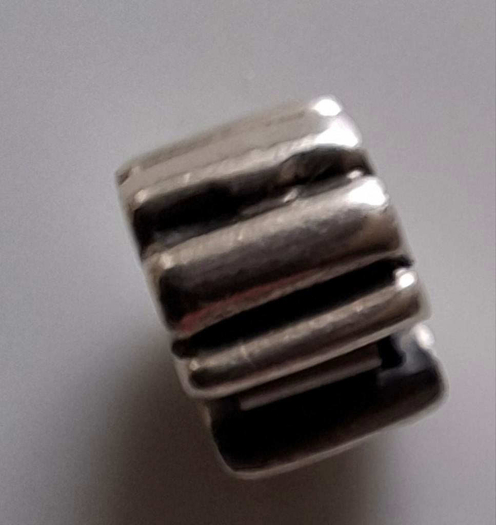 Pandora ribbel clip, Ophalen of Verzenden, Zo goed als nieuw, Zilver, Pandora