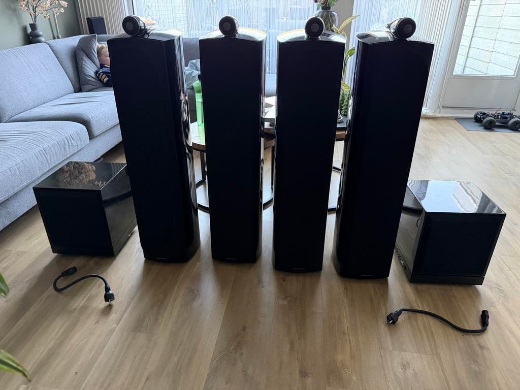 B&W 804 D3 SET + 2 DB3D – TECHNISCH PERFECT, ROOKVRIJ, Ophalen, Gebruikt, Subwoofer, Bowers & Wilkins (B&W)
