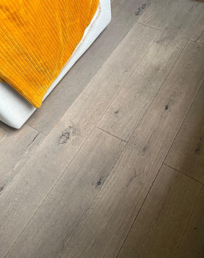 Mooie eiken vloer, 19 cm breed, 35 m2, Ophalen, Gebruikt, 50 tot 150 cm, Vloerdelen of -planken