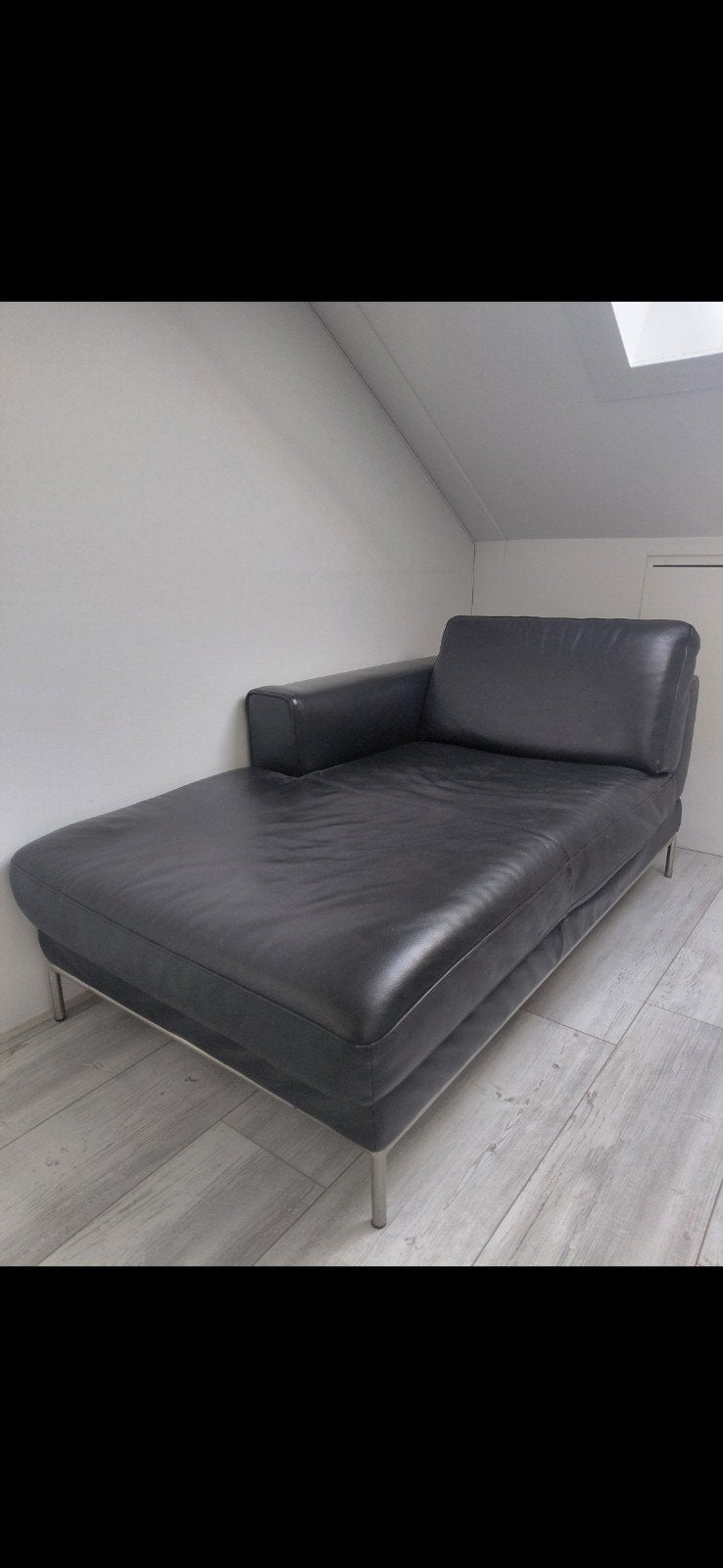 Chaise Lounge ( Ikea Arild ), Huis en Inrichting, Ophalen, Zo goed als nieuw, Tweepersoons, Zwart