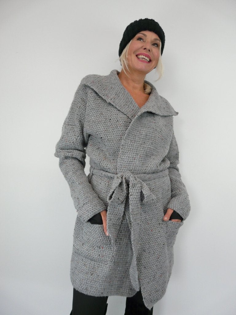 *Abfab Vintage Grijs Wollen Vest L*, Ophalen of Verzenden, Zo goed als nieuw, Maat 42/44 (L), Grijs