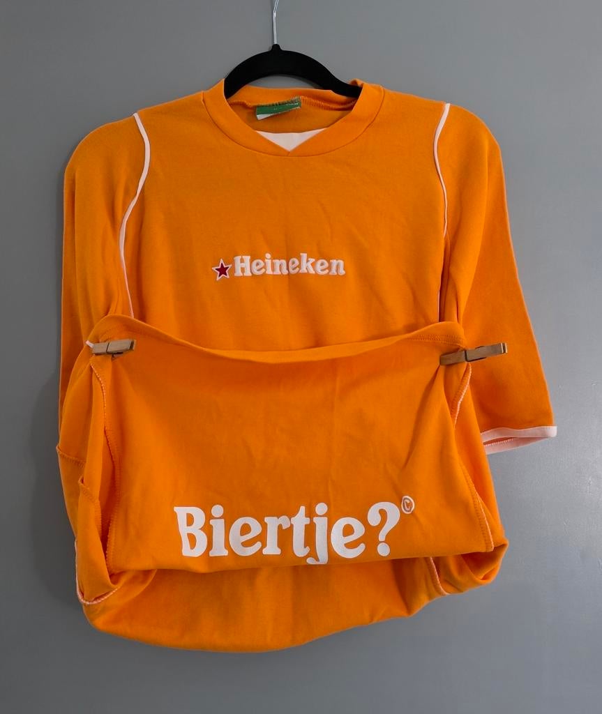 Oranje 'Biertje?' t-shirt, Ophalen of Verzenden