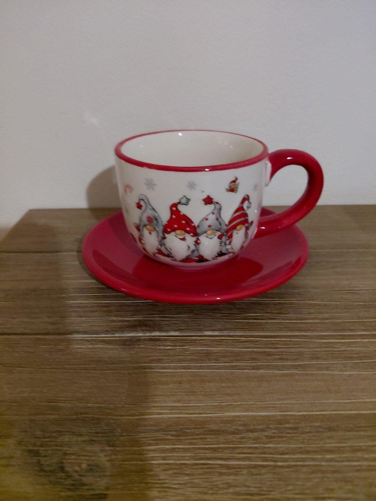 leuke kerst kop met schotel, Diversen, Ophalen, Zo goed als nieuw