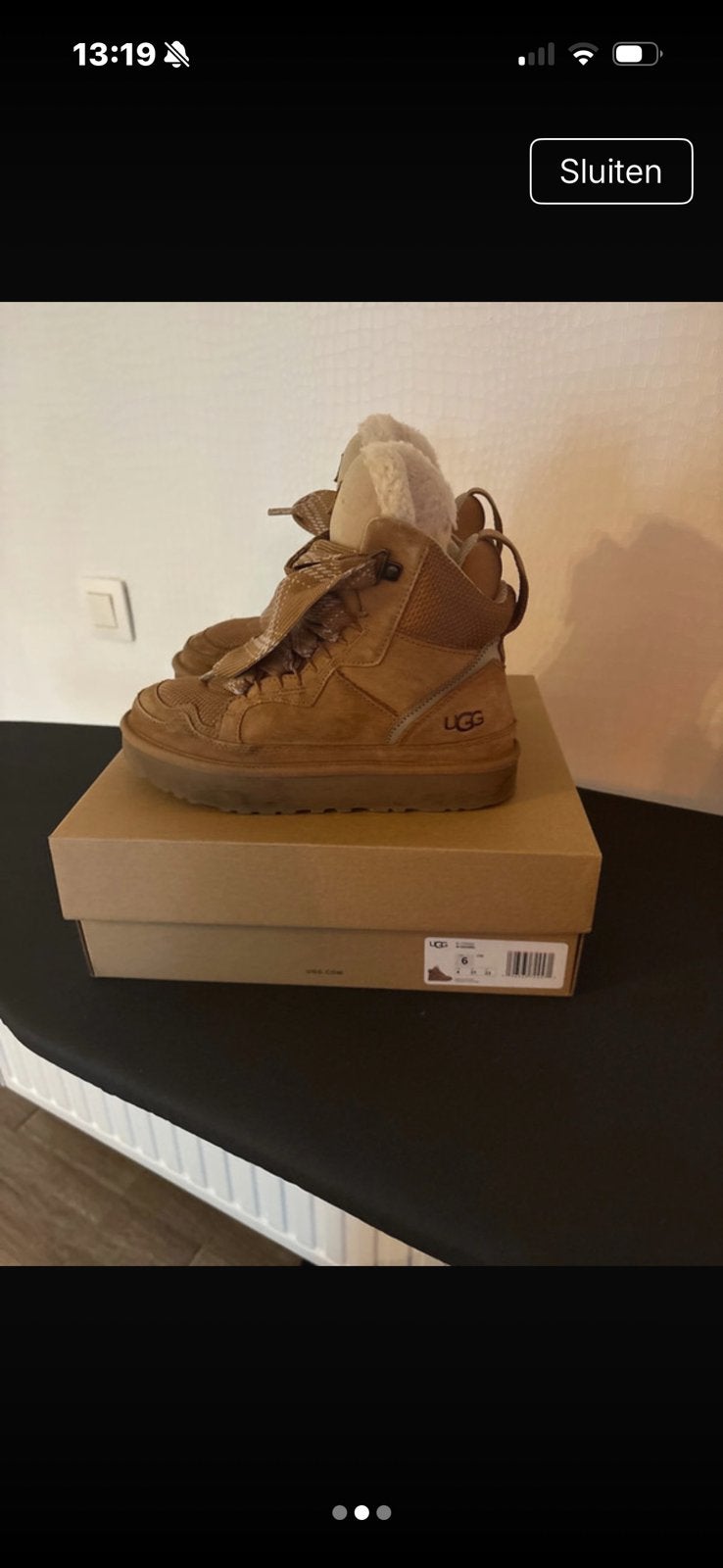 Dames ugg maat 37, Bruin, Ophalen of Verzenden, Sneakers of Gympen, Zo goed als nieuw