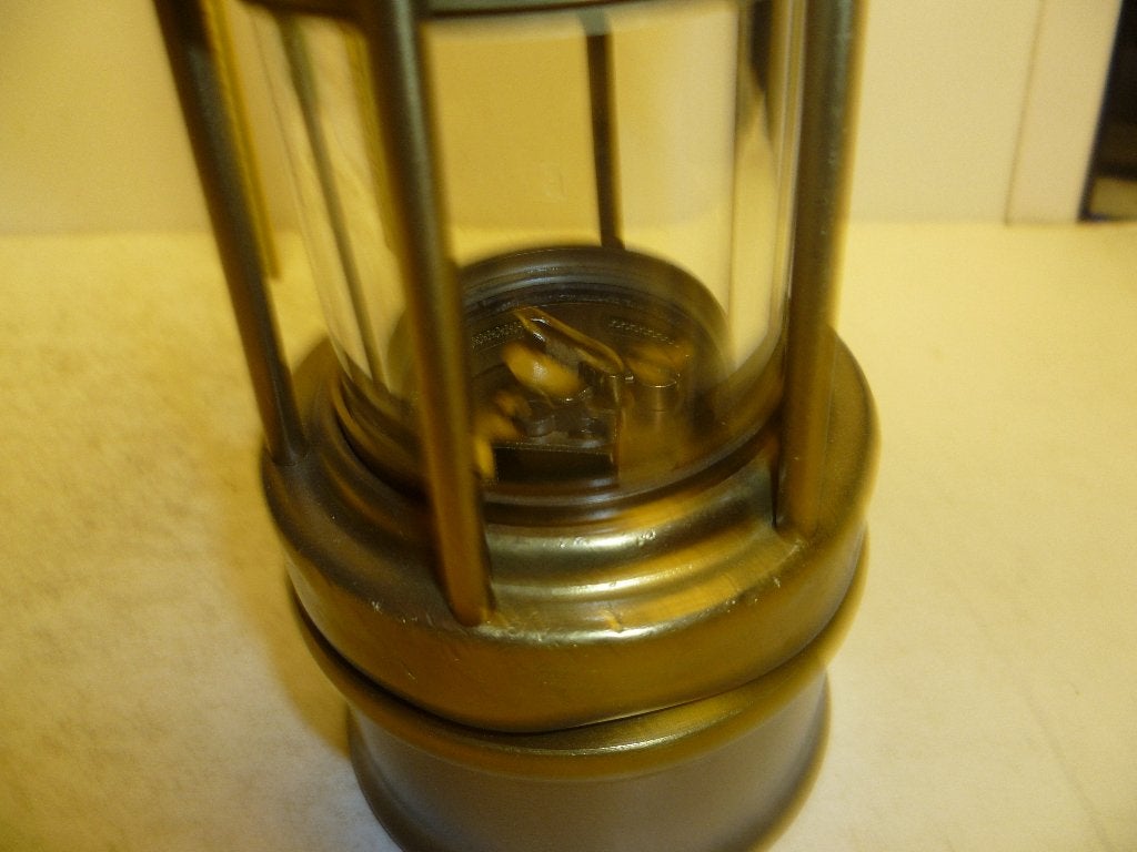 Mijnlamp Compleet Uitstekende Staat met glaasje Schottugen M, Ophalen of Verzenden