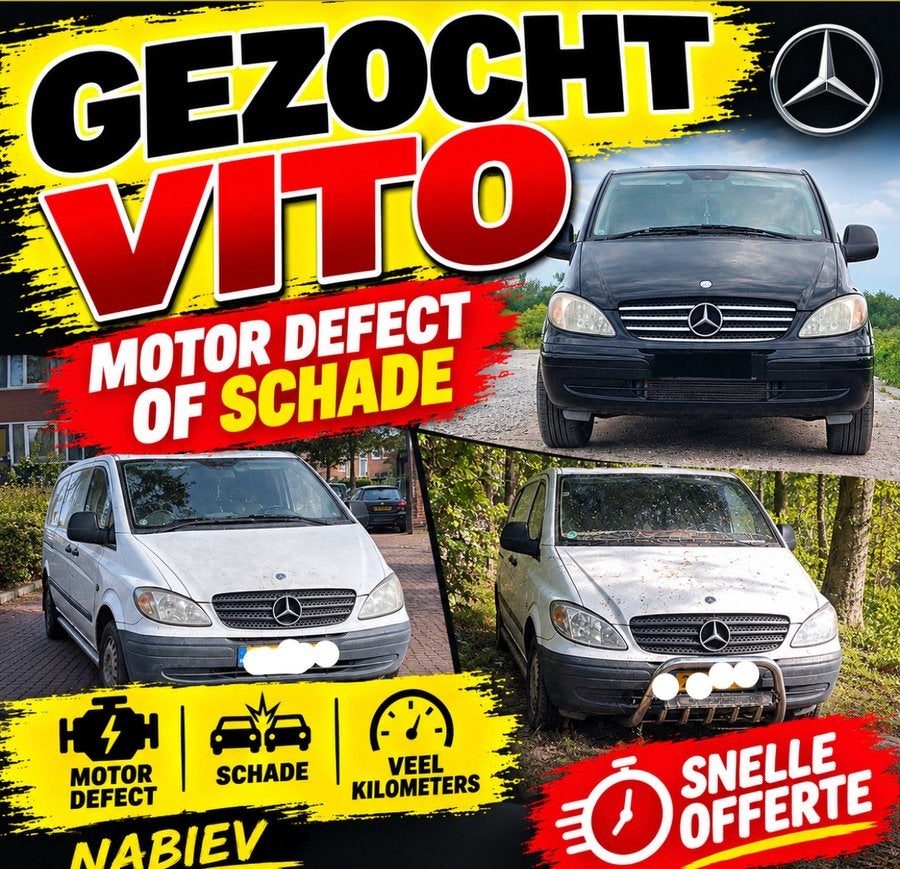 GEZOCHT Mercedes Vito 109/ 111/ 114/ 115/ DCI loop of sloop