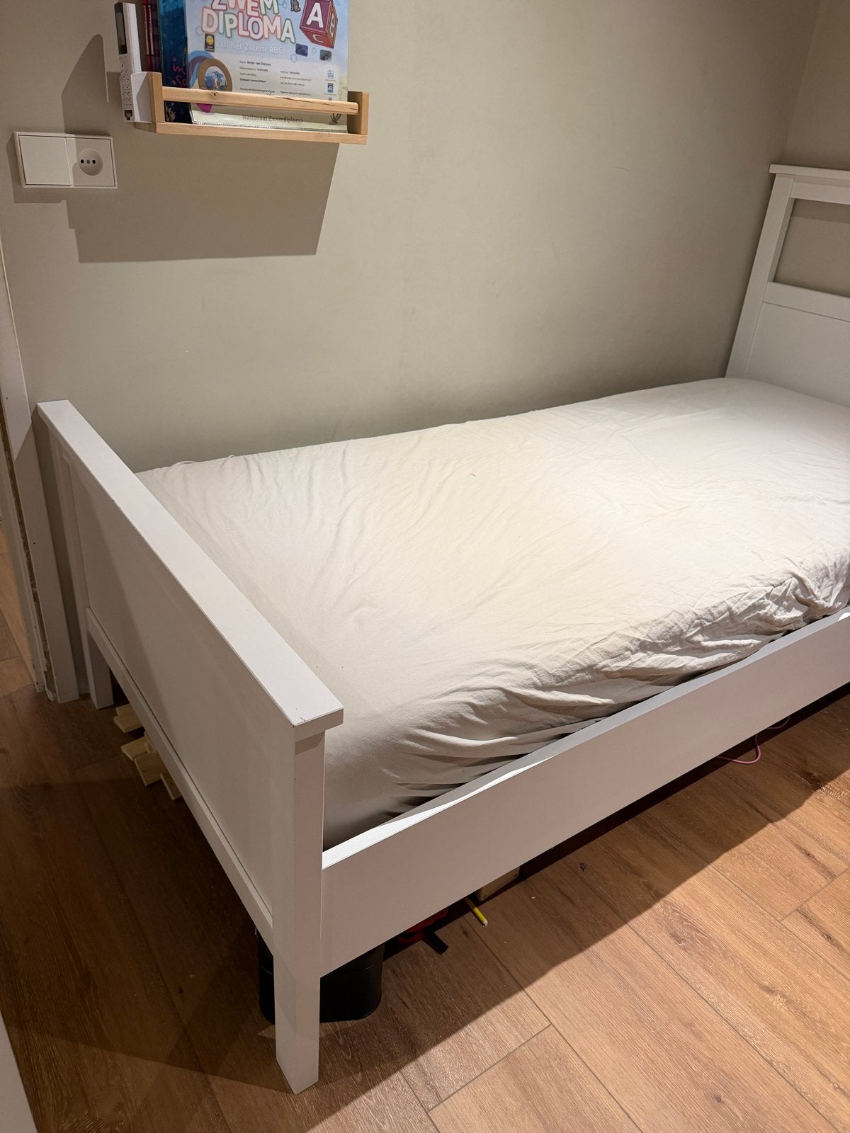 IKEA eenpersoonsbed 90x200 met lattenbodem, Ophalen, Gebruikt, 90 cm, Eenpersoons