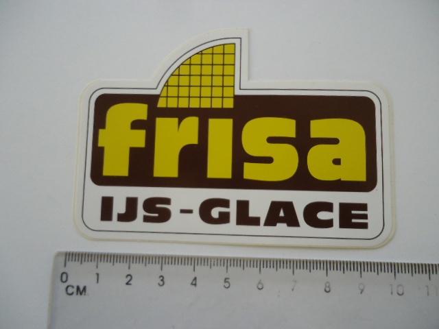 sticker oud Frisa ijs wielrennen eddy Merckx vintage race, Verzamelen, Verzenden, Zo goed als nieuw, Bedrijf of Vereniging