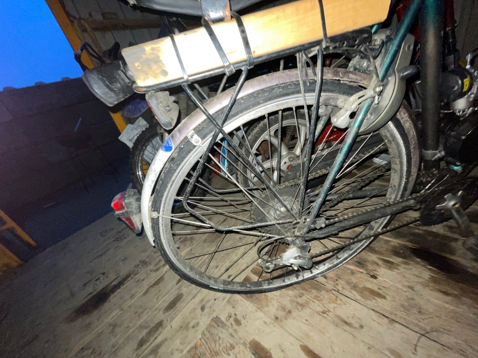 Fiets met motor, Ophalen