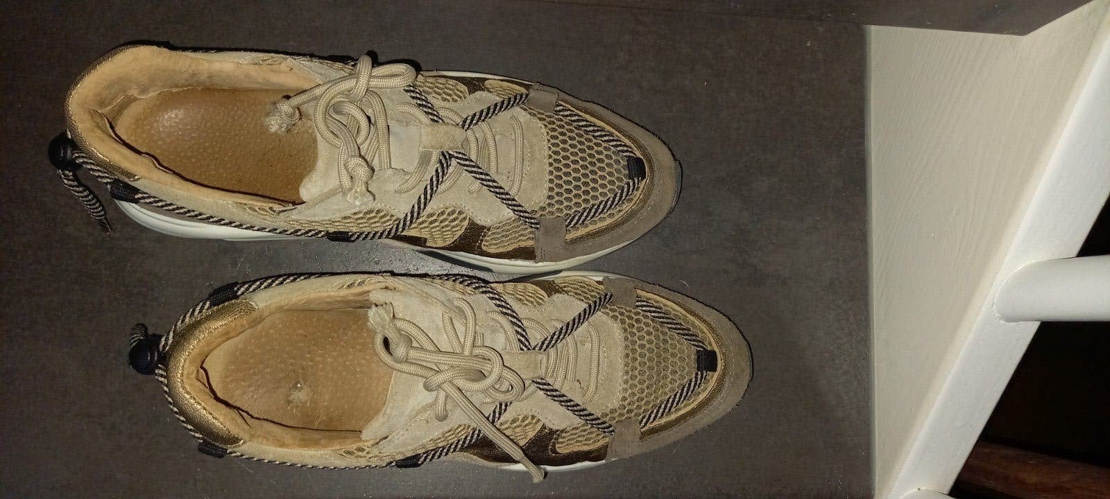 DW//RS SNEAKERS  MAAT 40., Kleding | Dames, Beige, Ophalen of Verzenden, Sneakers of Gympen, Gedragen