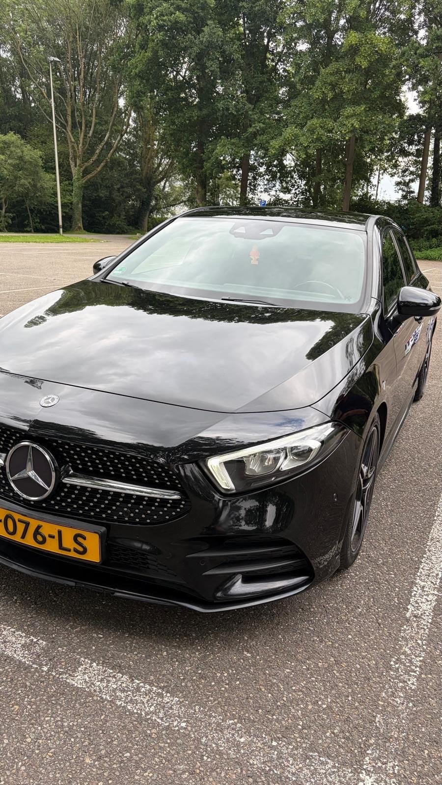 Mercedes-Benz A-Klasse A 200 163pk 7G-DCT 2018 Zwart, Zwart, 4 cilinders, 75 €/maand, Particulier