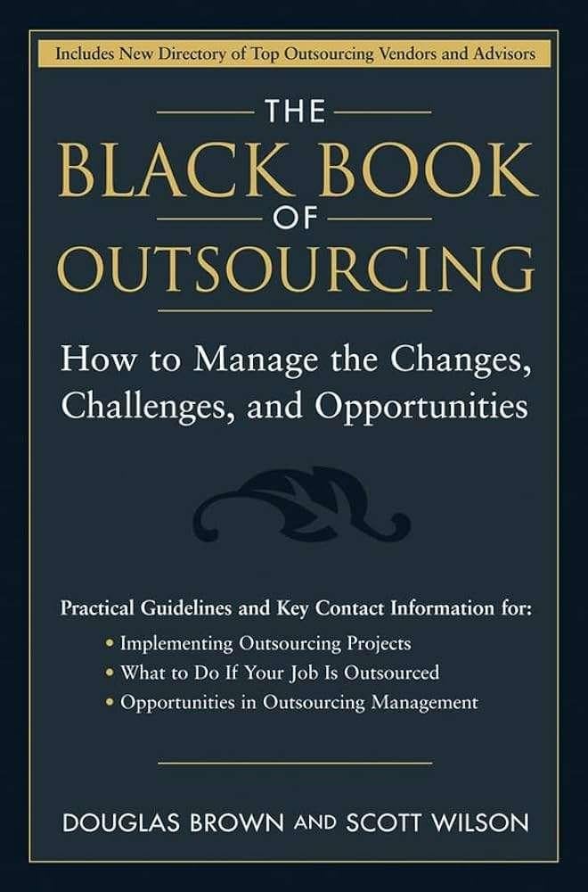 The Black Book of Oursourcing, Douglas Brown, Ophalen of Verzenden, Management, Zo goed als nieuw