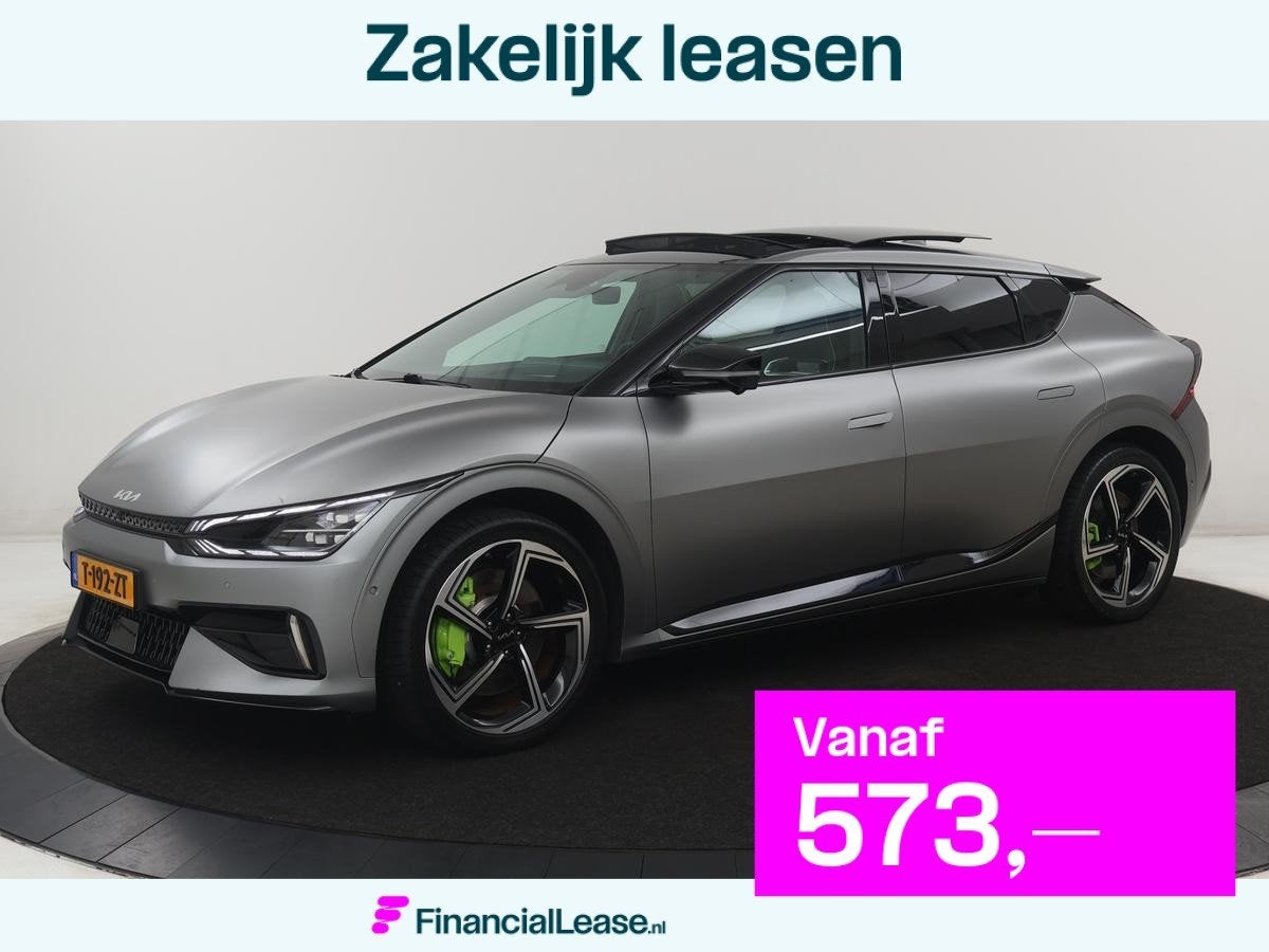 Kia EV6 GT AWD 77.4 kWh | SOH 98.1% | Panoramadak | Alcantar, Alcantara, 2100 kg, Origineel Nederlands, Parkeerassistent