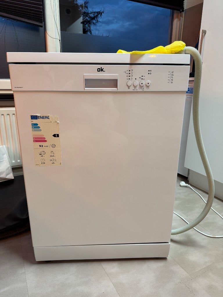 OK. Vaatwasser. Zo goed als nieuw, Ophalen, 60 cm of meer, Zo goed als nieuw, 85 tot 90 cm