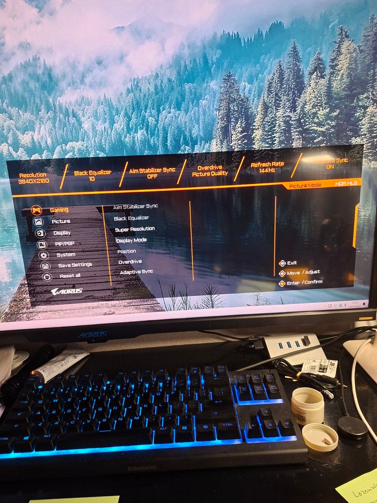 Foto 3 van 4K Monitor Aorus FV43U Gaming monitor