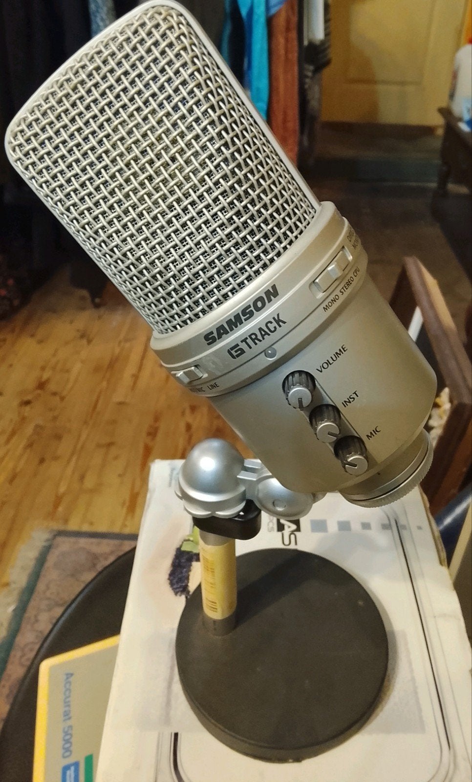 Samson G-Track USB Condensator Microfoon met Statief, Ophalen of Verzenden, Gebruikt, Studiomicrofoon
