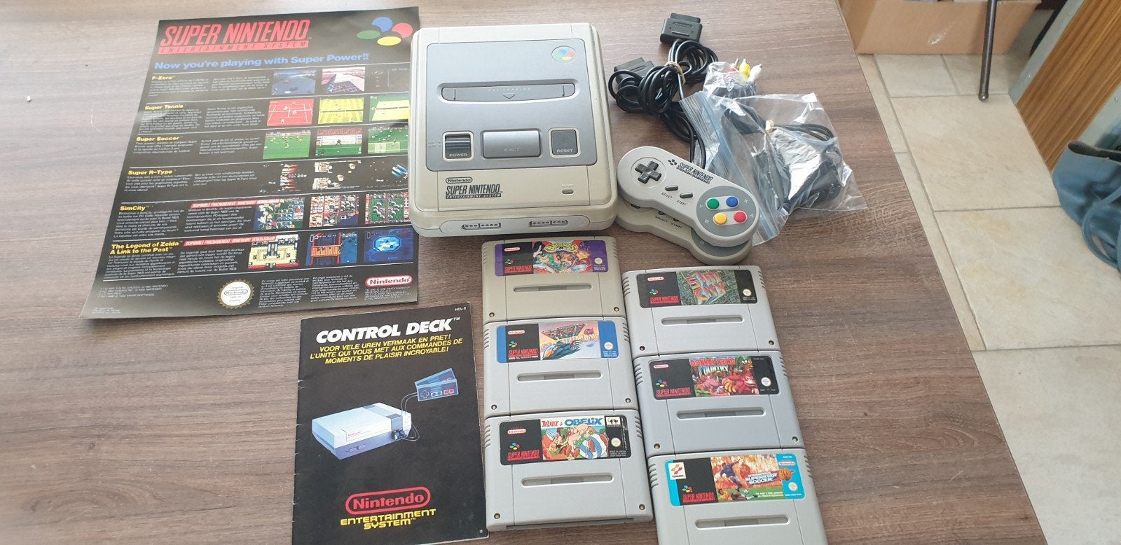 Nintendo snes, Spelcomputers en Games, Spelcomputers | Nintendo Super NES, Ophalen of Verzenden, Met 2 controllers