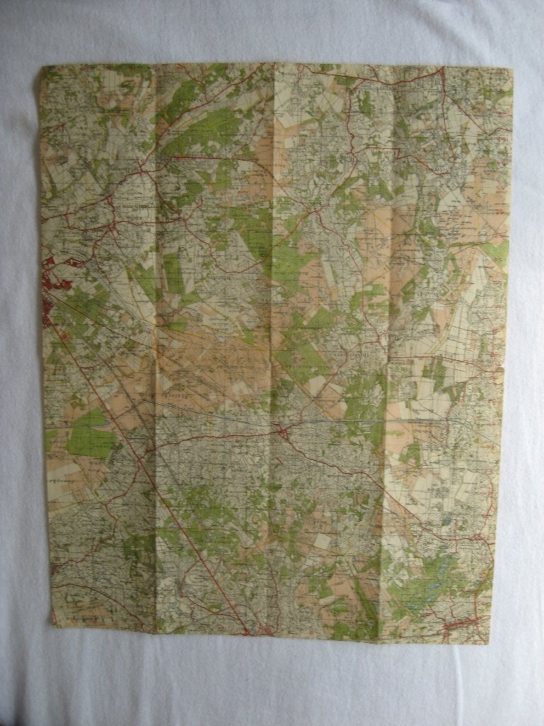 oude plattegrond: 51 Eindhoven W (uit 1939), Gelezen, Ophalen of Verzenden, Landkaart, 1800 tot 2000