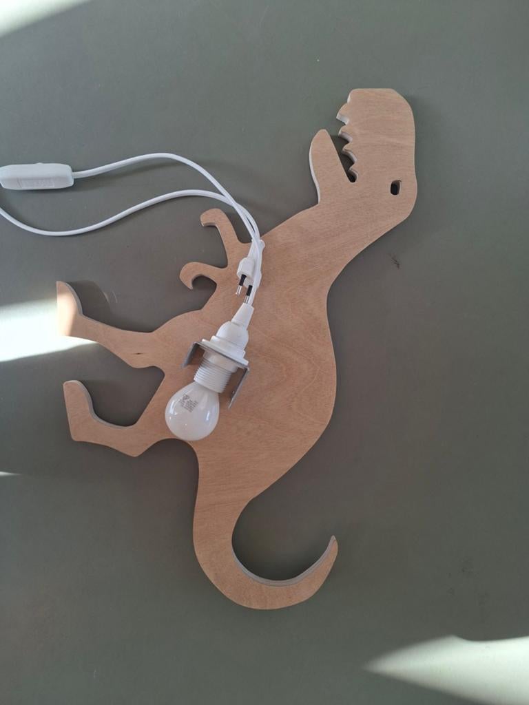 Super leuke Dino T-Rex lamp - 50x35 cm, Kinderen en Baby's, Ophalen of Verzenden, Gebruikt, Lamp
