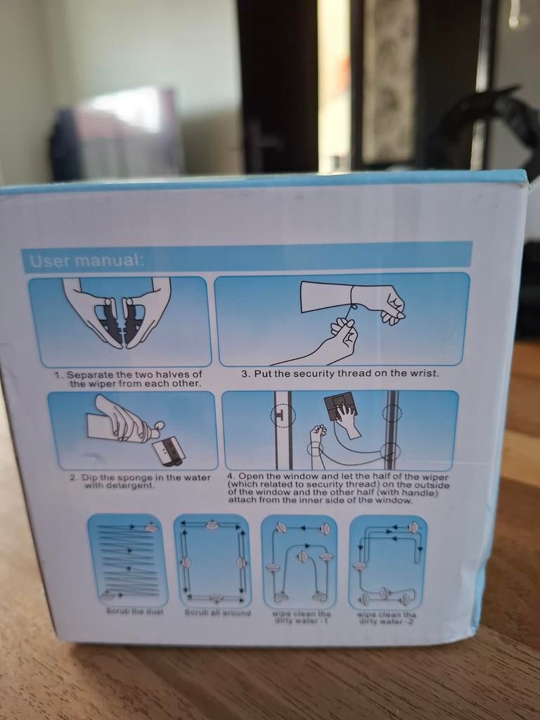 Magnetische Raamwisser - Eenvoudig en Efficiënt Ramen Wassen, Huis en Inrichting, Schoonmaakartikelen, Ophalen of Verzenden, Raamwisser of Trekker