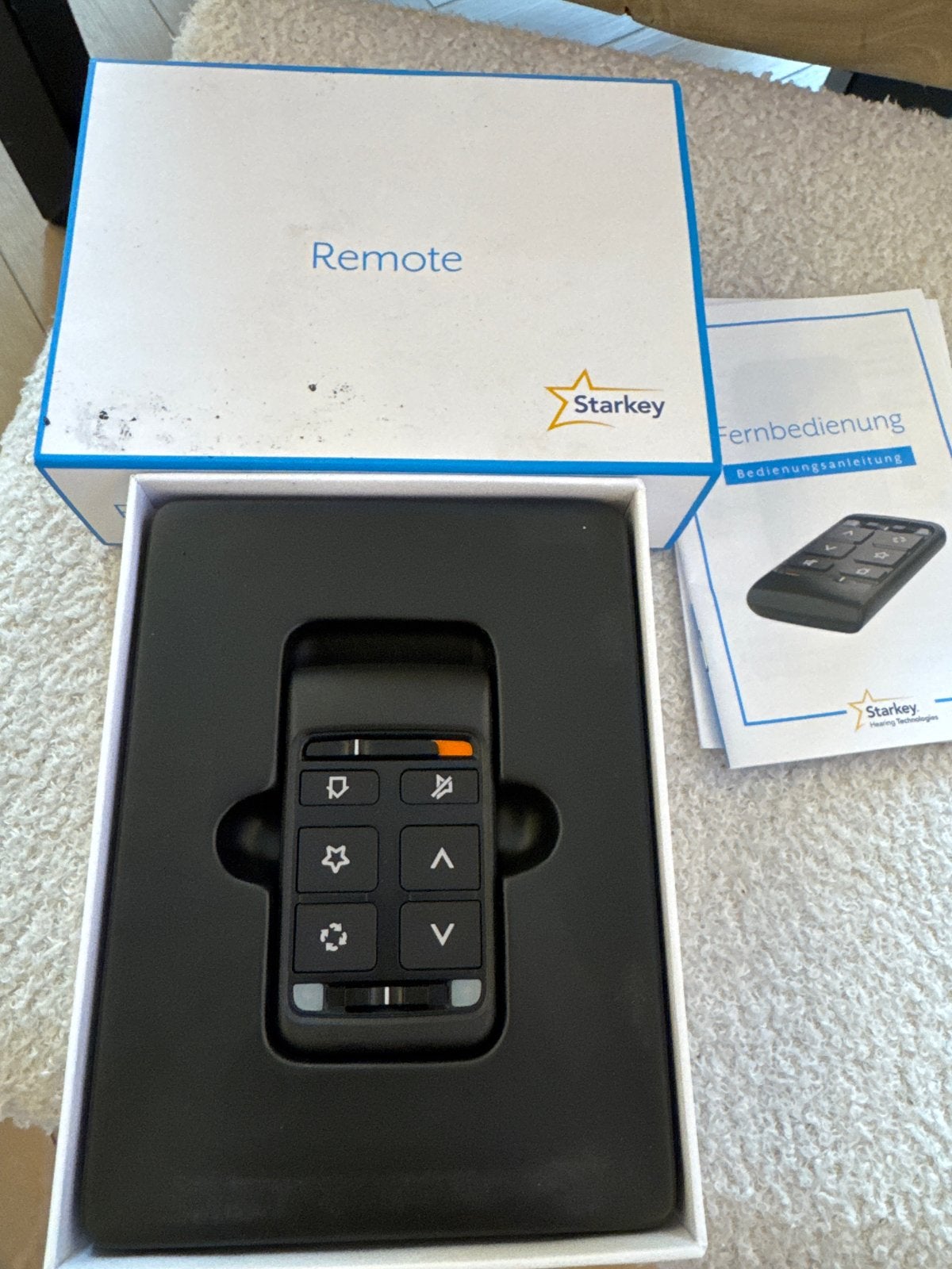 Starkey Remote - Afstandsbediening voor Hoortoestellen, Ophalen of Verzenden, Zo goed als nieuw, Origineel, Met display
