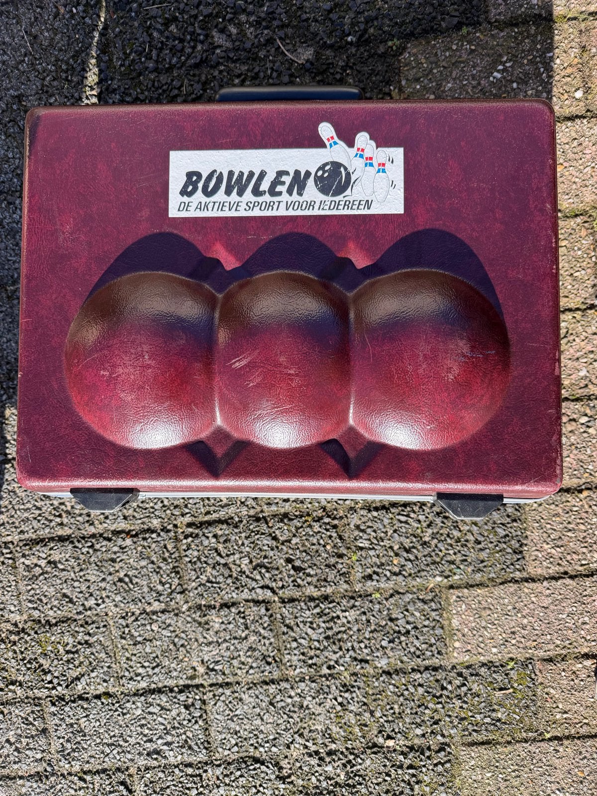 Vintage Bowling Ball Tas - Retro Bowlen Koffer, Sport en Fitness, Ophalen of Verzenden, Gebruikt, Overige typen