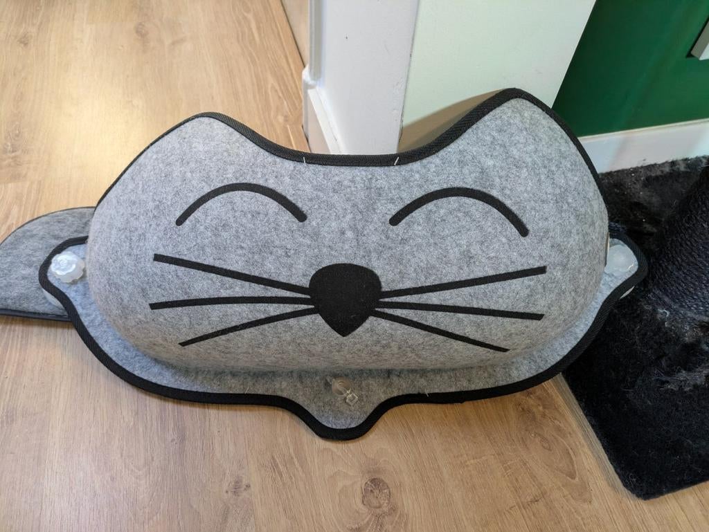 K&H EZ Kittyface Raambed, Grijs, Ophalen, Zo goed als nieuw