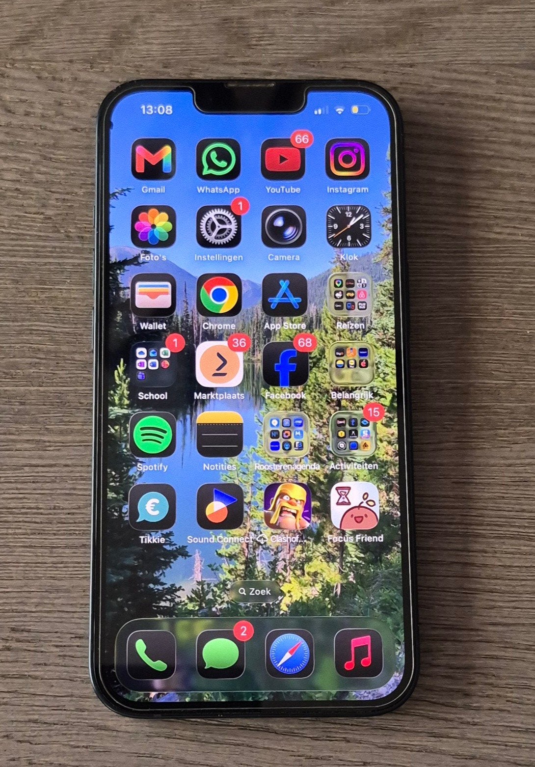 Apple iPhone 13, Zwart, IPhone 13, Ophalen of Verzenden, Zonder simlock