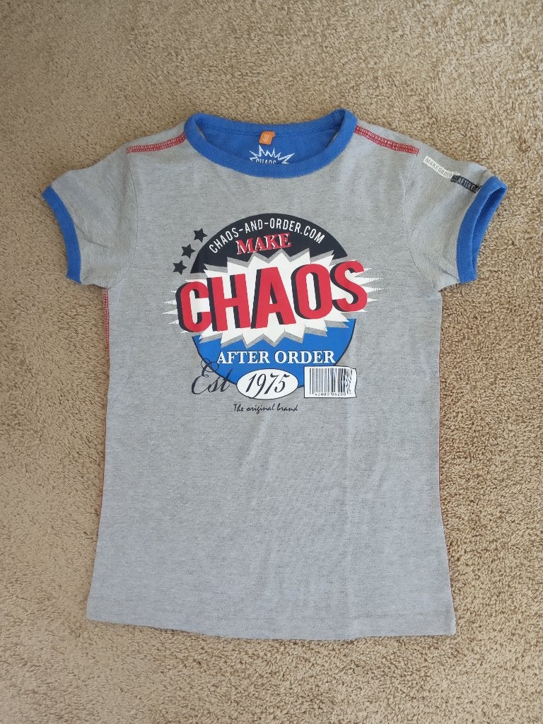 2 T-shirts Chaos & Order, Kinderen en Baby's, Gebruikt, Chaos & Order, Ophalen of Verzenden, Shirt of Longsleeve
