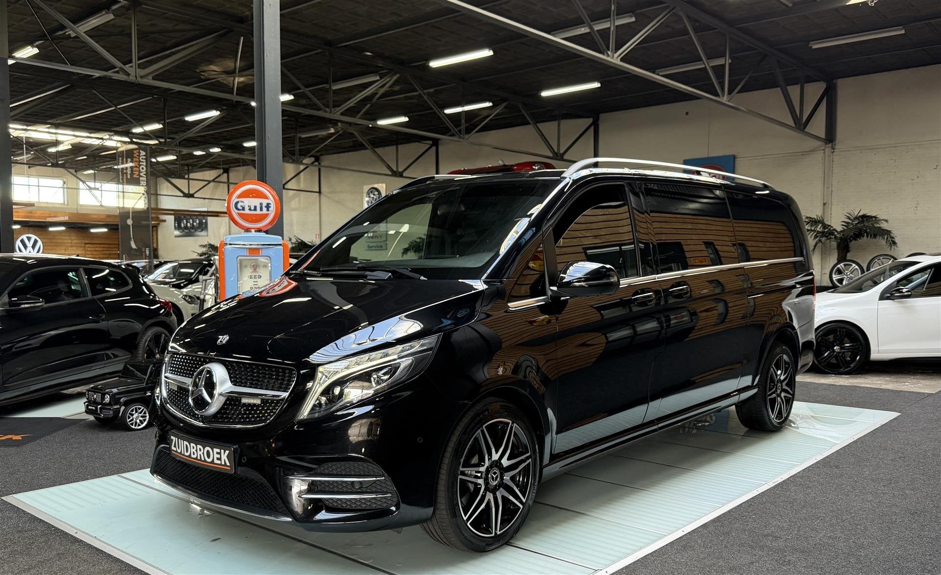 Mercedes-Benz V-klasse 300d XL AMG | Avantgarde | Leer | Bur, Auto's, Automaat, Euro 6, Zwart, Bedrijf