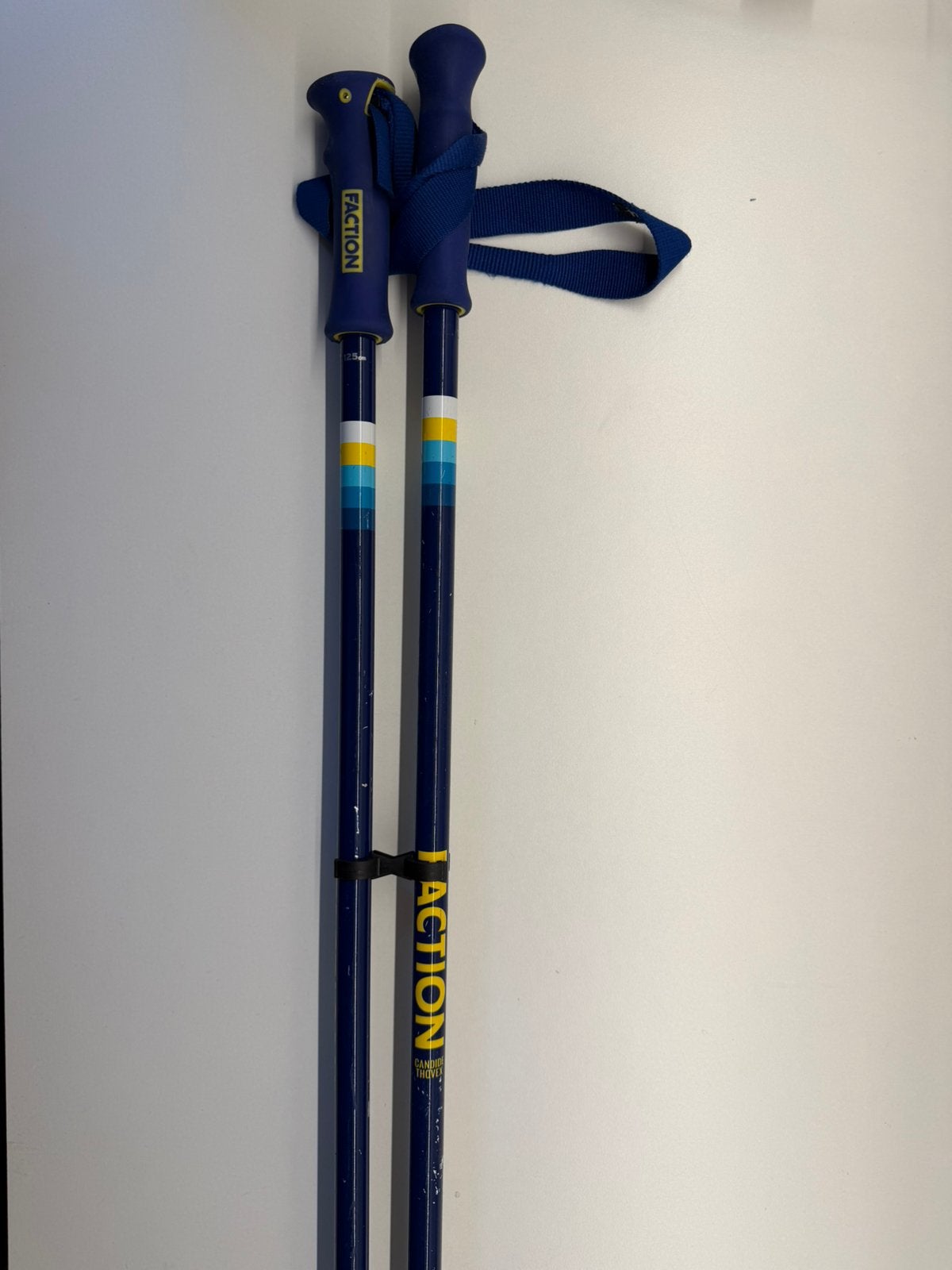 Faction Candide Thovex ski poles 125 cm, Sport en Fitness, Skiën en Langlaufen, Gebruikt, Stokken, 100 tot 140 cm, Skiën