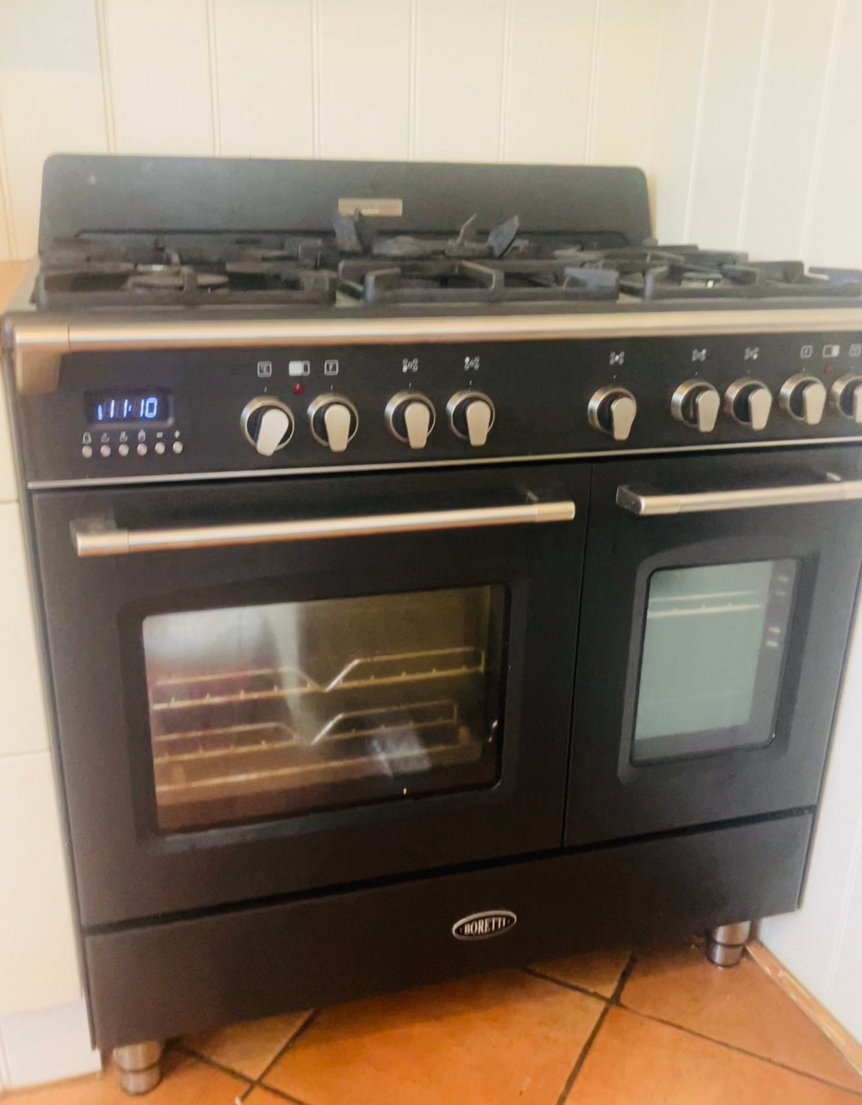 Boretti fornuis met oven, Witgoed en Apparatuur, Fornuizen, Ophalen, Gebruikt, Hete lucht, 60 cm of meer