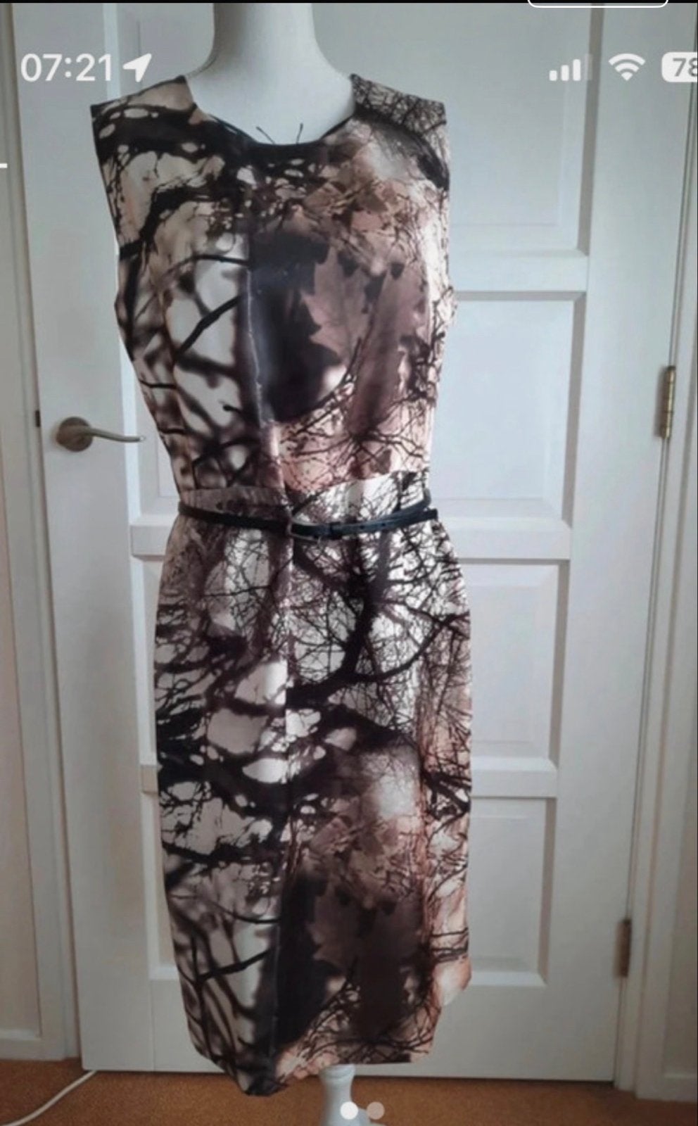 Mooie Lynde jurk met boomprint - Maat 40, Kleding | Dames, Ophalen of Verzenden, Zo goed als nieuw, Maat 38/40 (M), Meerkleurig