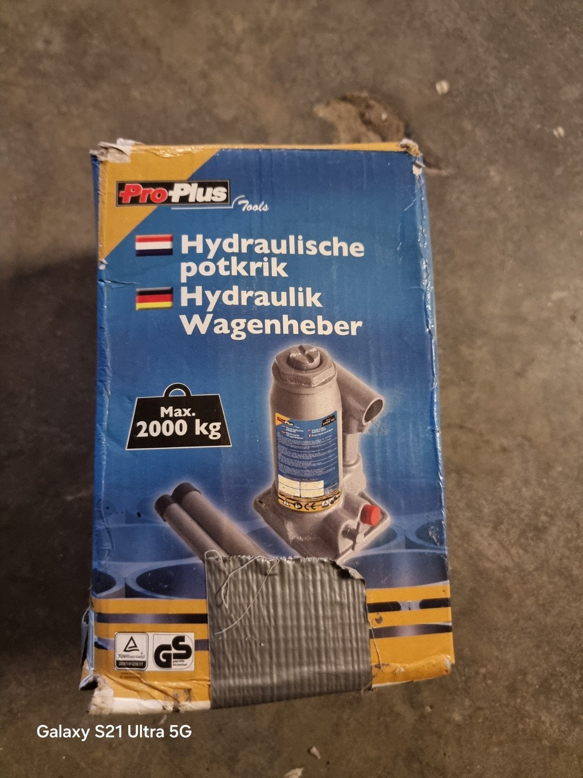 Pro-Plus Tools Hydraulische Potkrik - Max. 2000 kg, Auto diversen, Ophalen of Verzenden, Gebruikt, Hydraulisch, Potkrik