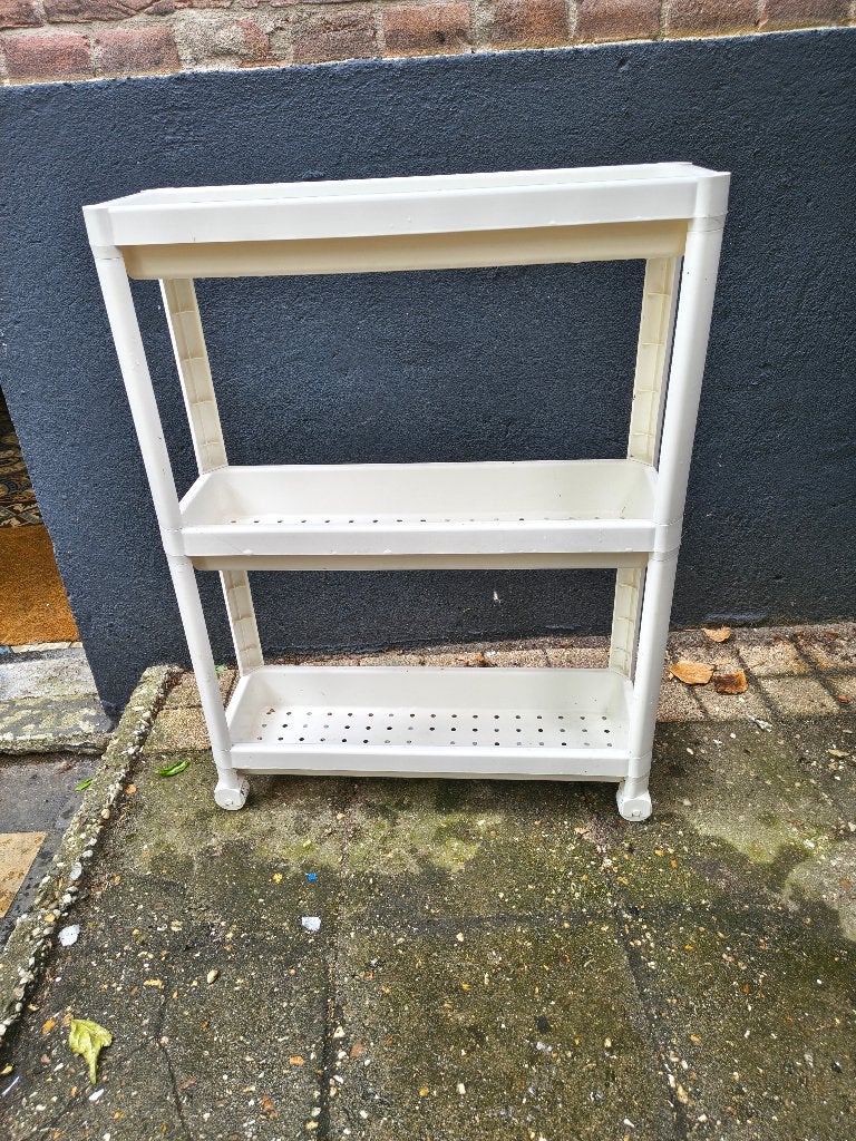 Ikea wit Vesken plastic trolley, Ophalen, Minder dan 50 cm, Overige typen, Minder dan 100 cm