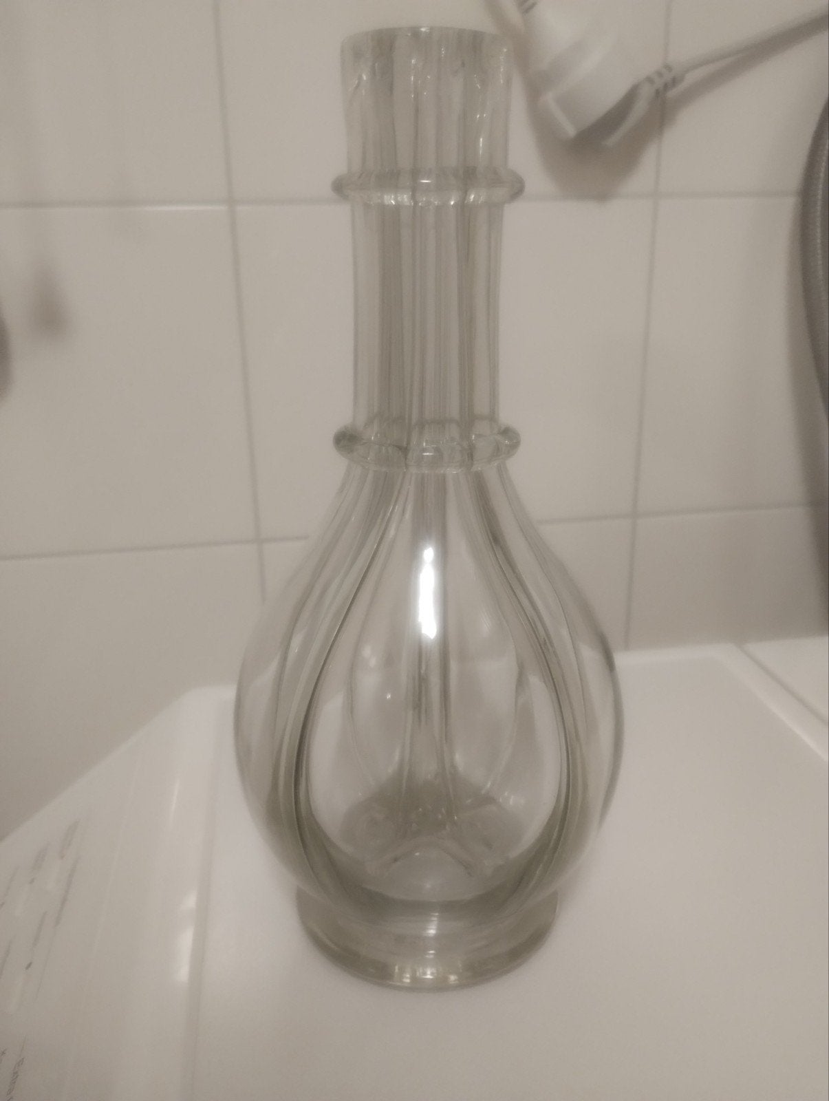 Oude Franse glazen vier kamer decanter, Ophalen of Verzenden