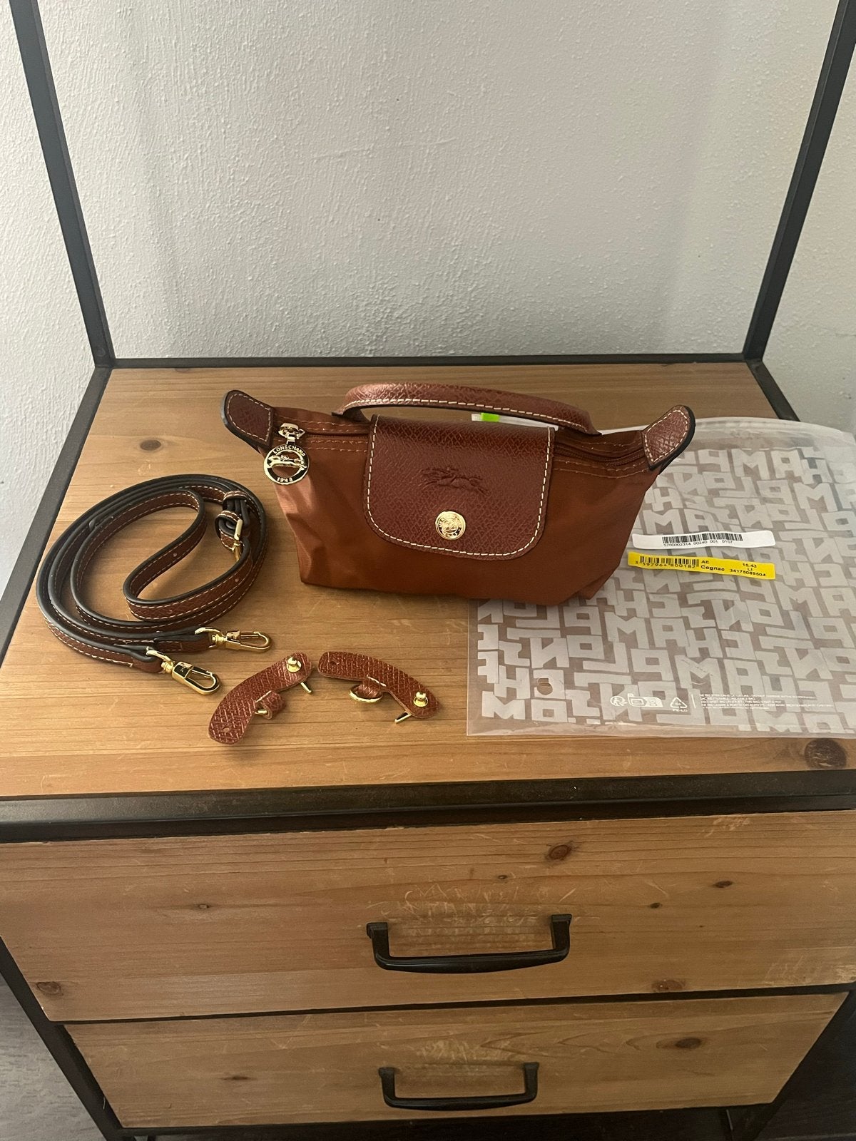 Longchamp tasje bruin - Nieuw en ongebruikt, Ophalen of Verzenden, Nieuw, Bruin, Handtas