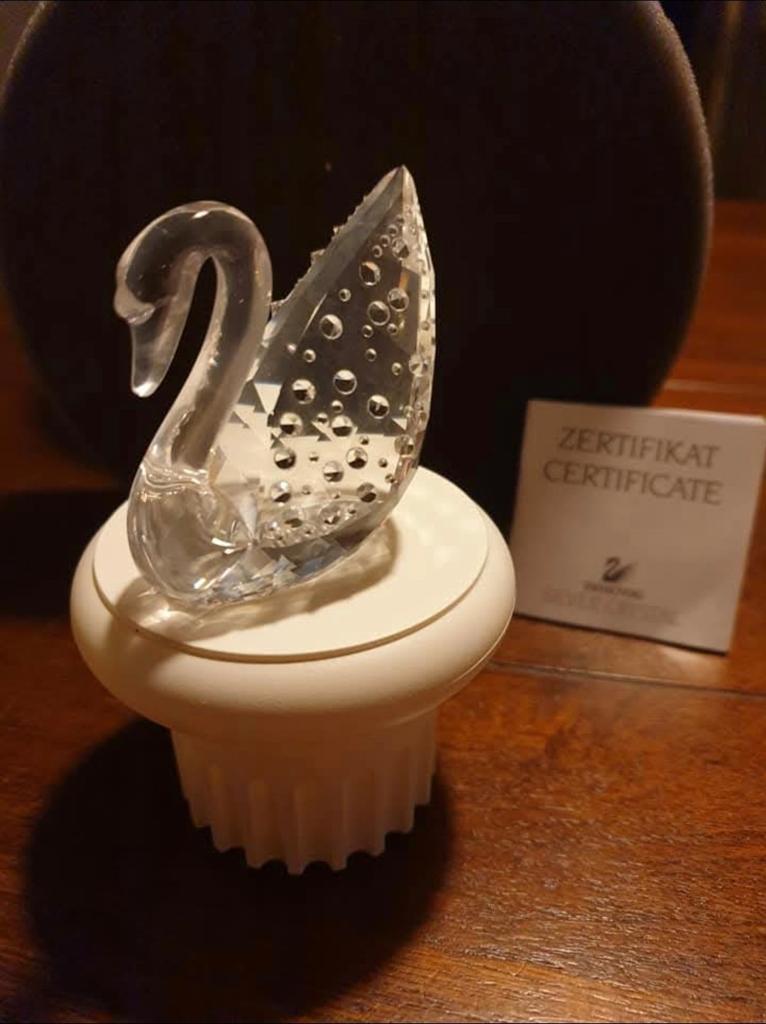 Jubileum zwaan, Verzamelen, Swarovski, Nieuw, Figuurtje, Ophalen of Verzenden