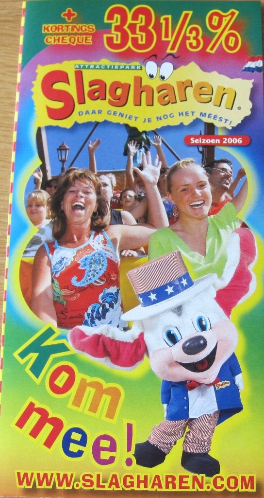 folder van attractiepark Slagharen - 2006, Ophalen of Verzenden, Zo goed als nieuw, Folder