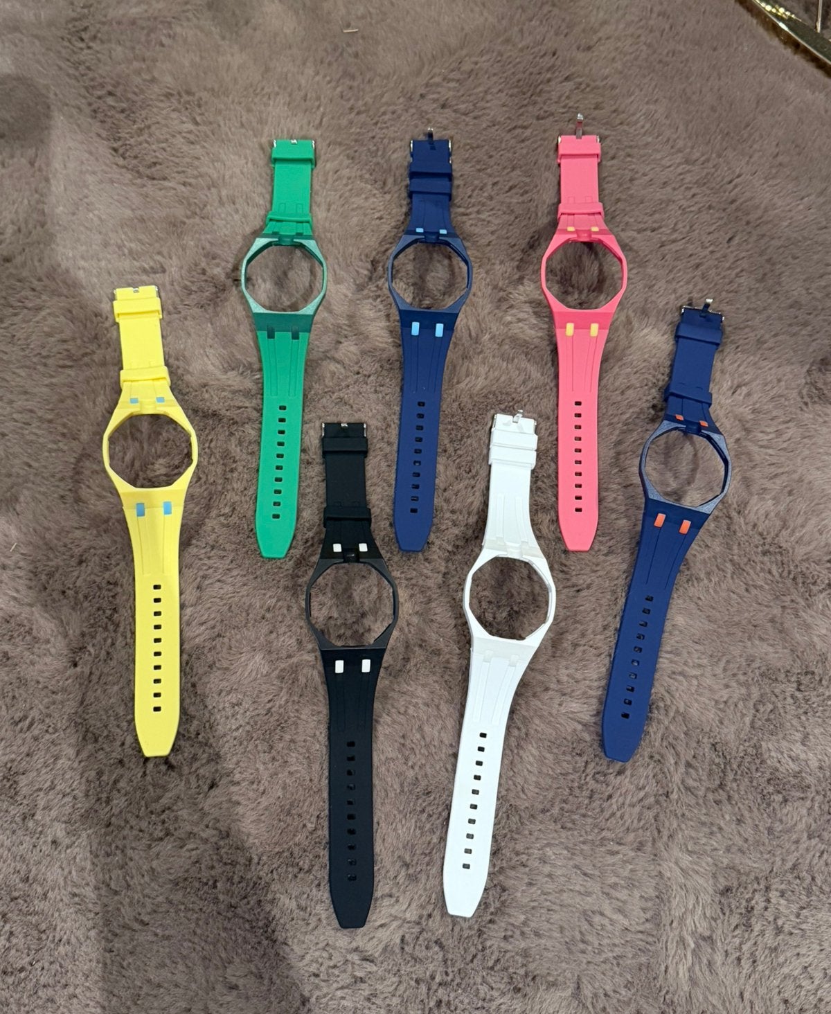 Swatch AP Royal Pop Bandje + Case 12 Uur | 7 Kleuren, Sieraden, Tassen en Uiterlijk, Overige materialen, Polshorloge, Swatch, Nieuw