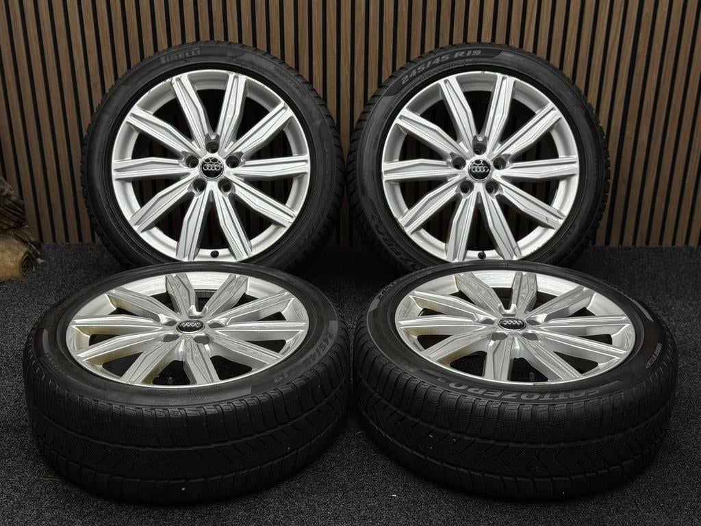 WINTER! Originele 19 inch Audi A6 C8 5x112 ET39 Pirelli AO, Auto-onderdelen, Banden en Velgen, 245 mm, ., Banden en Velgen, Winterbanden