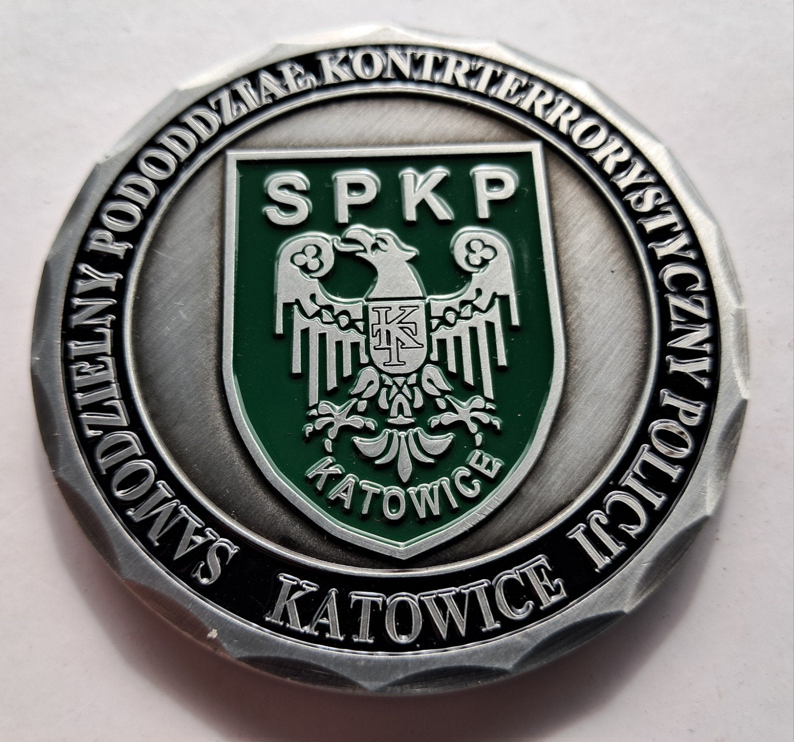 Coin SPKP Katowice, Ophalen of Verzenden, Landmacht, Nederland, Embleem of Badge