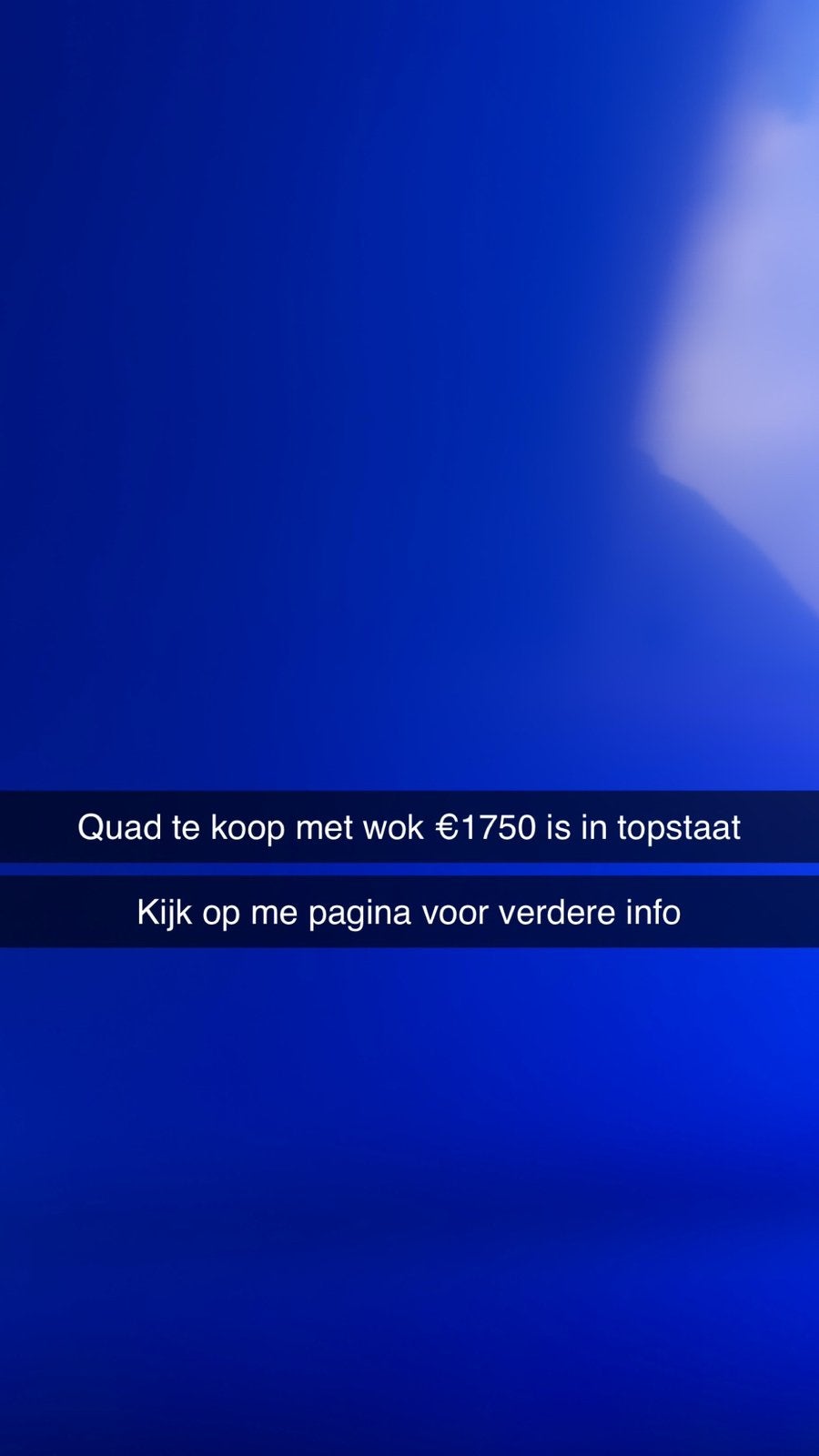 Quad met wok te koop €1750, Boeken, Kunst en Cultuur | Fotografie en Design, Ophalen of Verzenden, Zo goed als nieuw, Overige onderwerpen