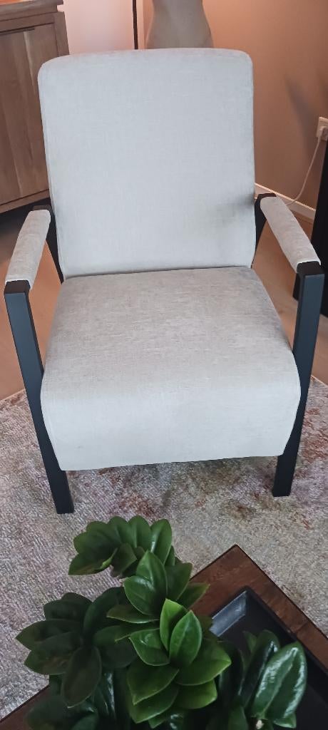 Prachtige fauteuil in warme kleur, Ophalen, Nieuw, 75 tot 100 cm, Stof