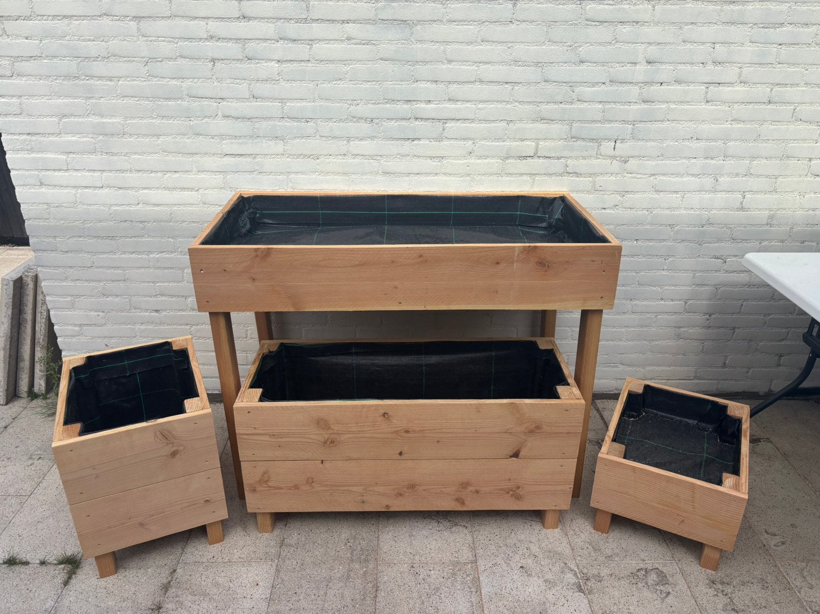 Douglas Plantenbak Set + Moestuintafel | Handgemaakt, Ophalen of Verzenden, Nieuw, Overige typen