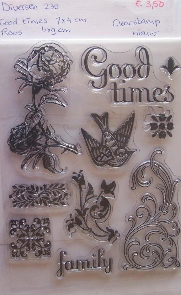 Diversen 230 Clearstamp, Hobby en Vrije tijd, Ophalen of Verzenden, Nieuw, Clearstamp