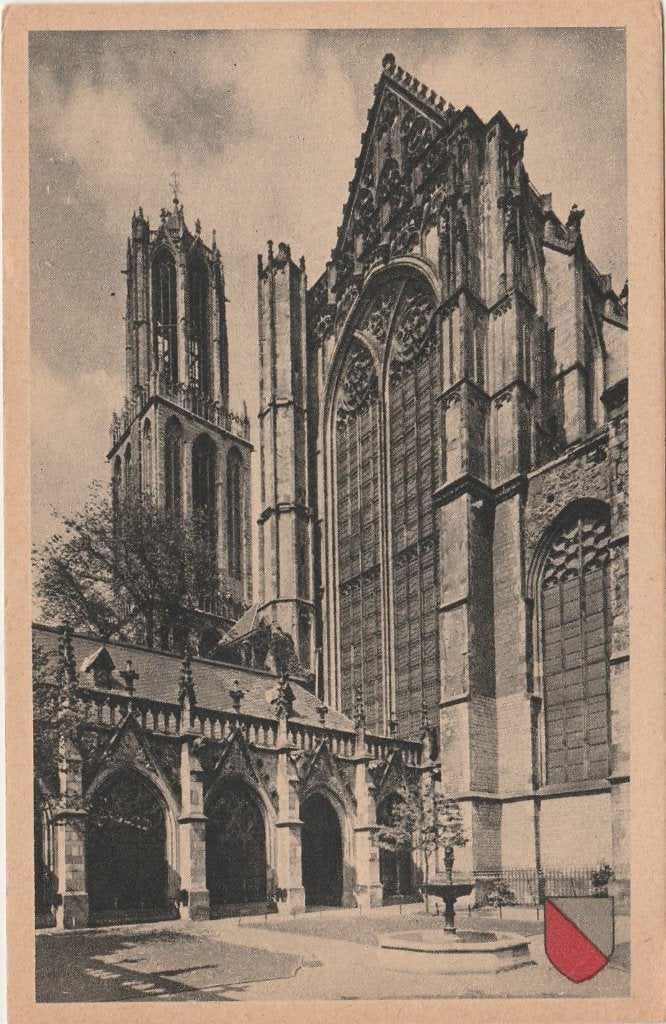 UTRECHT Kloostergang Dom Kerk en Toren, Verzenden, 1940 tot 1960, Ongelopen, Utrecht