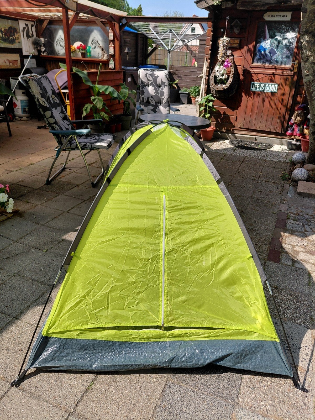 Compacte 2-persoons tent - Ideaal voor festivals/camping, Ophalen, Gebruikt, Tot en met 2